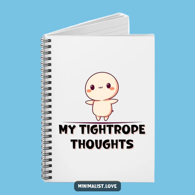 Funny Minimalist Balance Notebook - Jot Down Your Risky Ideas!