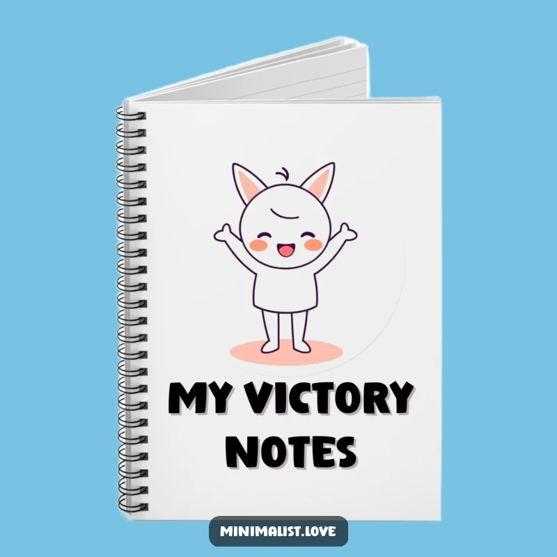 Funny Minimalist Cheer Notebook - Jot Down Your Victories!