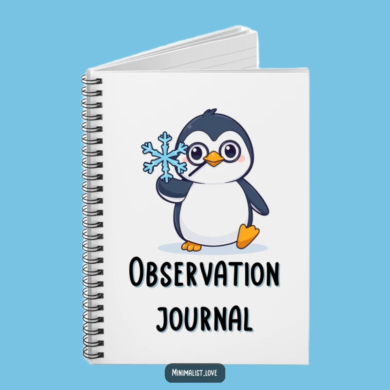 Funny Penguin Monocle Notebook: Jot down ideas with a dapper penguin, a funny gift.