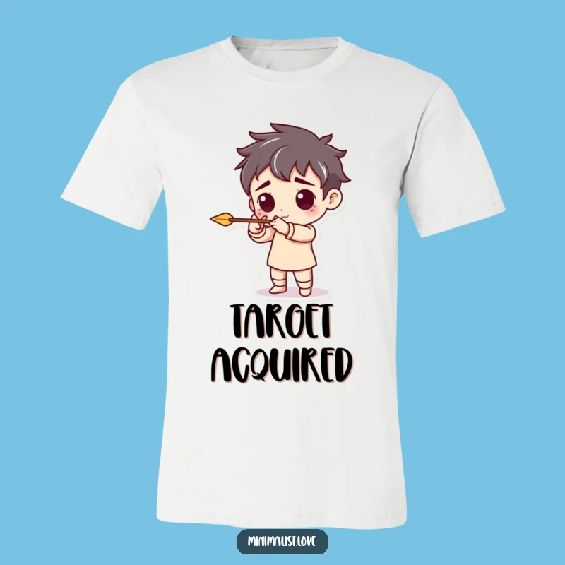 Funny Character Arrow T-Shirt: Target Your Fun with Quirky Style