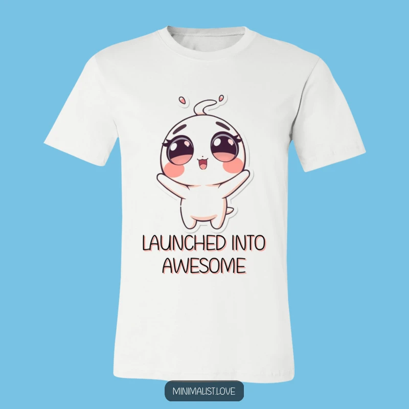 Funny Launched Character T-Shirt: Big Eyes Pal, Explosive Funny Gift!