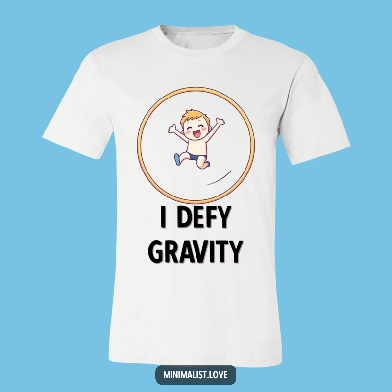 Funny Leaping Figure Hoop T-Shirt: Achieve Your Goals, Adorable Funny Gift Idea