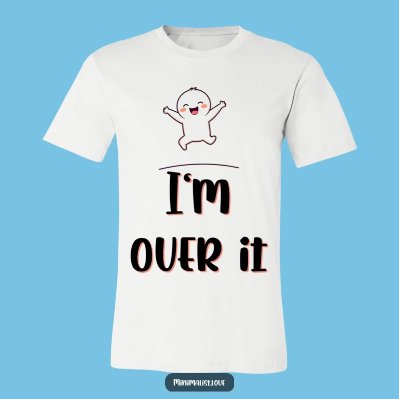 Funny Minimalist Joyful Leaper T-Shirt - Comical Outfit for Any Occasion!