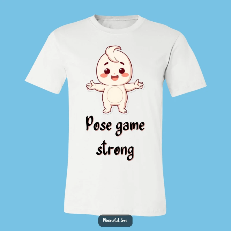 Funny Stark Pose T-Shirt: Happy Character's Bold Move, The Ultimate Funny Gift Tee!