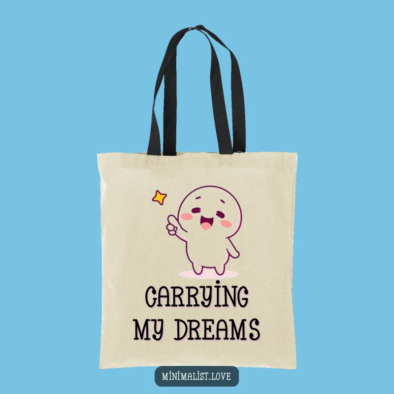 Funny Pointing Star Tote Bag Carry Your Dreams with Minimalist Flair Funny Gift
