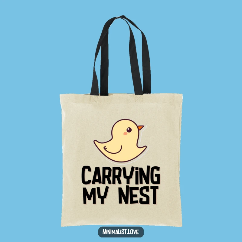 Funny Abstract Bird Flight Tote Bag - Chic Minimalist Art Carryall