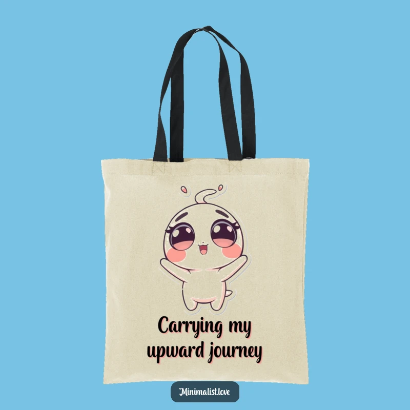 Funny Launched Character Tote Bag: Big Eyes Pal, Practical Funny Gift!
