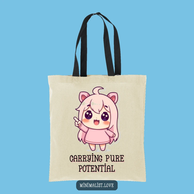 Funny Tote Bag - Pointing to Possibilities, Empty Space Design